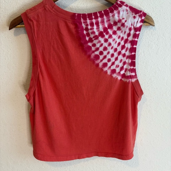 AGOLDE Premium Cropped Tie-Dye Muscle Tank Top Size Small - Picture 5 of 8